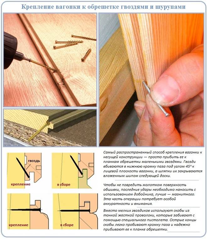 Чем крепить вагонку к потолку в бане: как обшить и установить своими руками