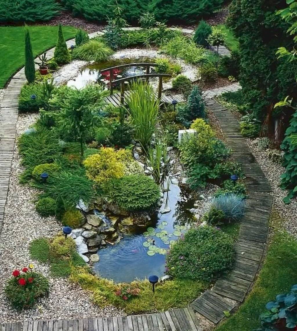 Ландшафтный дизайн садового участка своими руками: 100+ фото