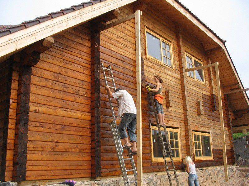 Фасадная краска по дереву для наружных работ: как выбрать покрытие для деревянного фасада дома и какая краска лучше + технология покраски