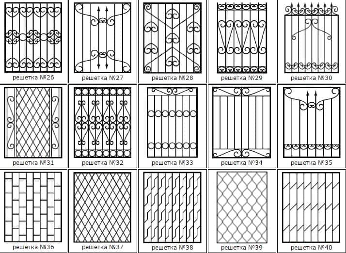 Решетки на окна своими руками чертежи