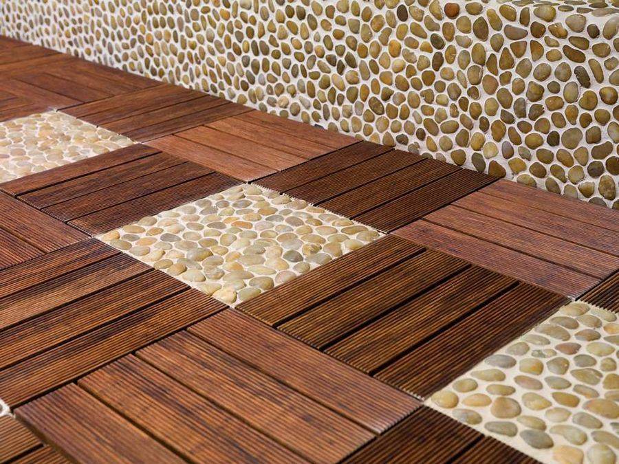 Плитка нескользкая купить. Плитка Wood Mosaic Decor. Плитка напольная для бани. Плитка для пола в баню. Плитка в бане на полу.
