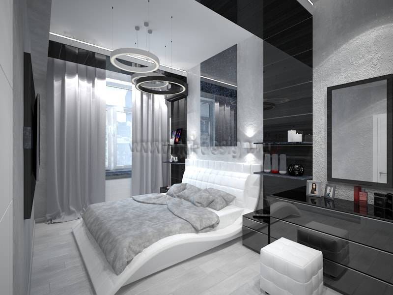 Спальня в стиле хай тек +75 фото примеров дизайна интерьера