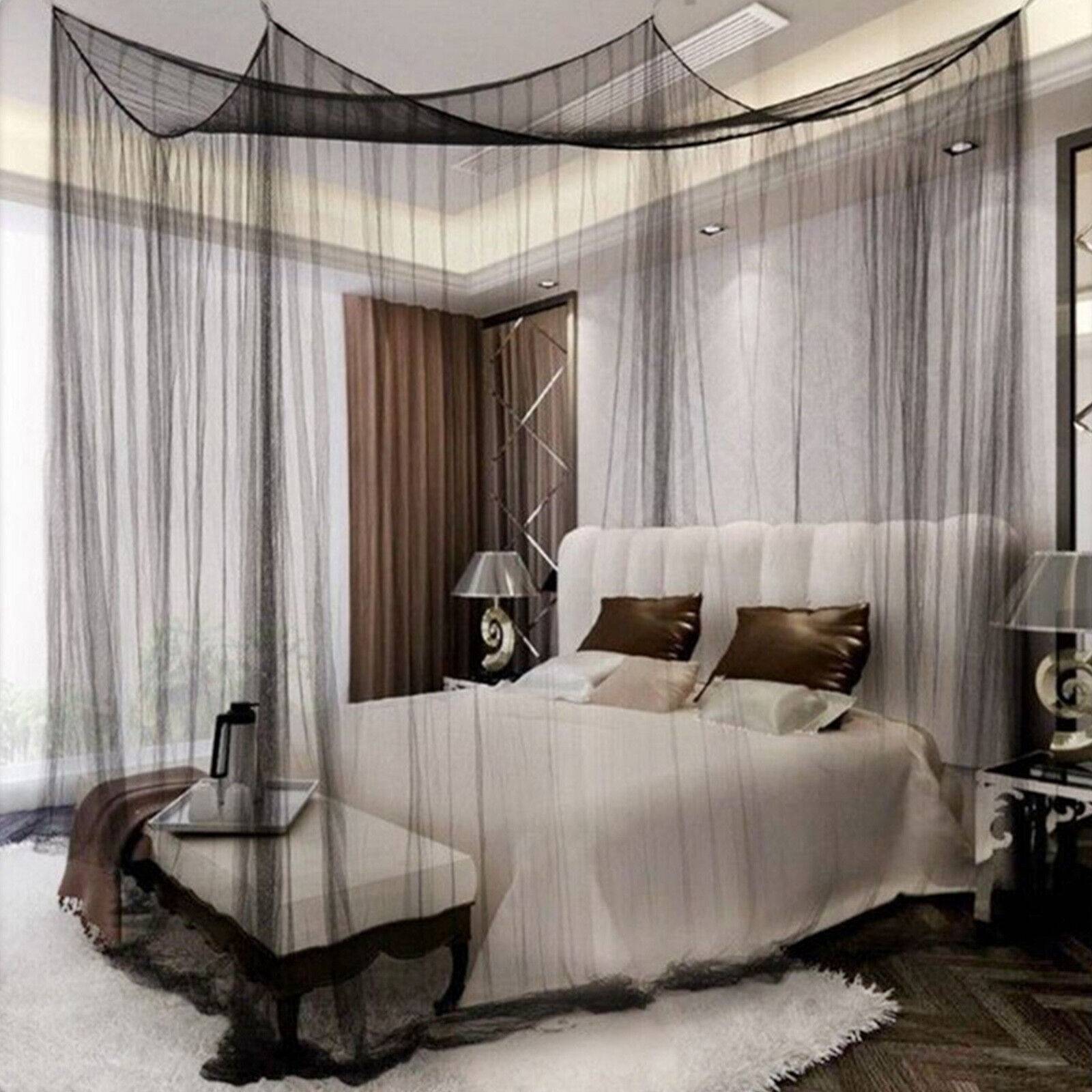 Оформление кровати спальни балдахином – фото идеи интерьеров