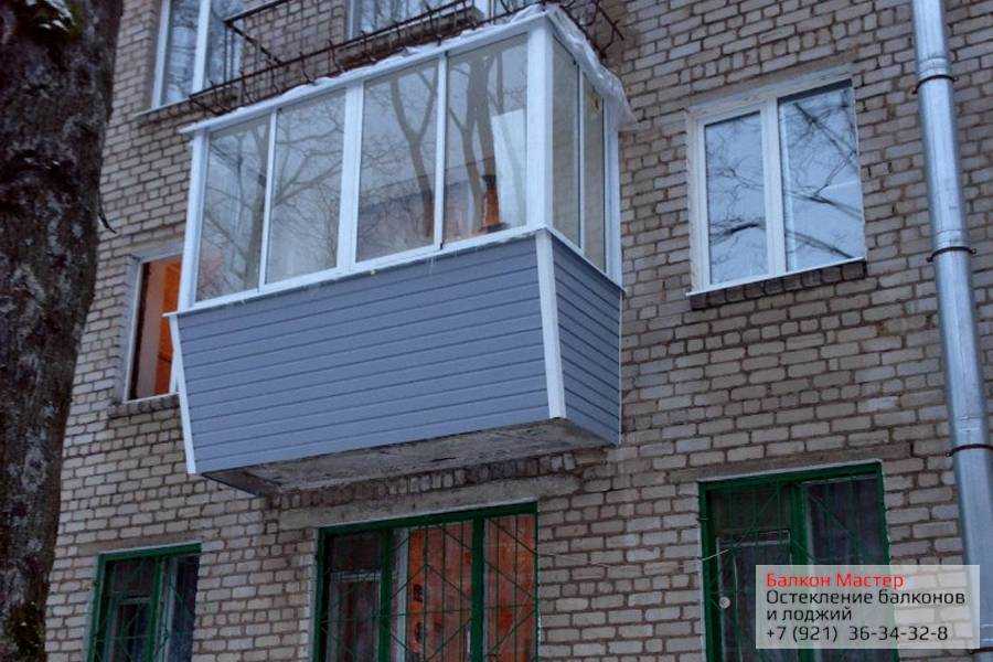 Варианты остекления балкона в хрущевке | эконом-балкон.ру