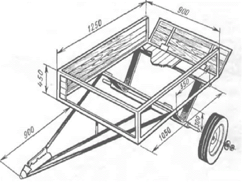 Сделай сам тележку. Прицеп для легкового автомобиля из балки ВАЗ 2109 чертеж. Чертёж прицепа для мотоблока Нева МБ-2. Прицеп самосвал для мотоблока чертежи. Чертежи прицепа для мотоблока из балки ВАЗ 2109.