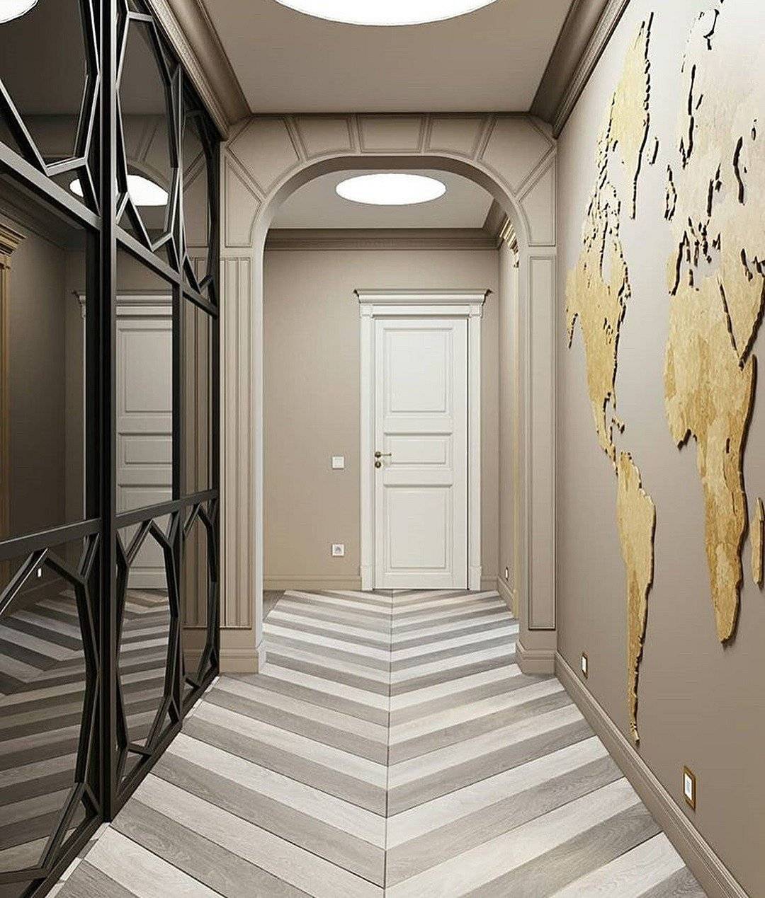 пример оформления коридора в квартире