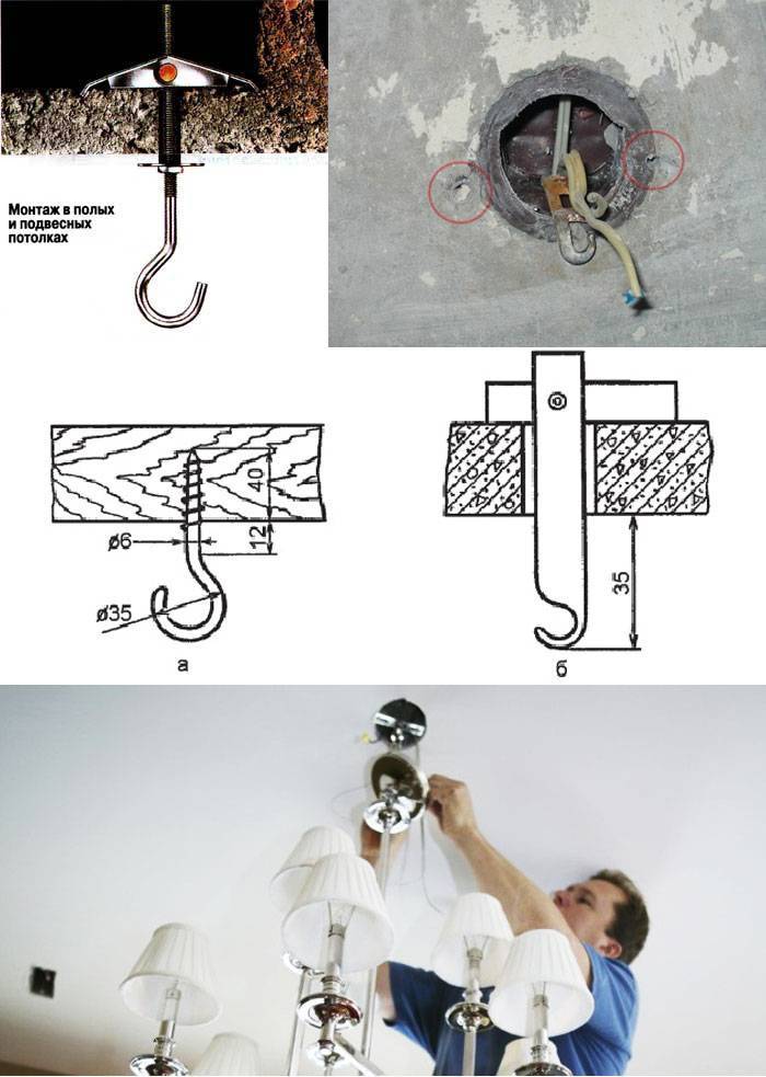 Как повесить люстру на кухне своими руками