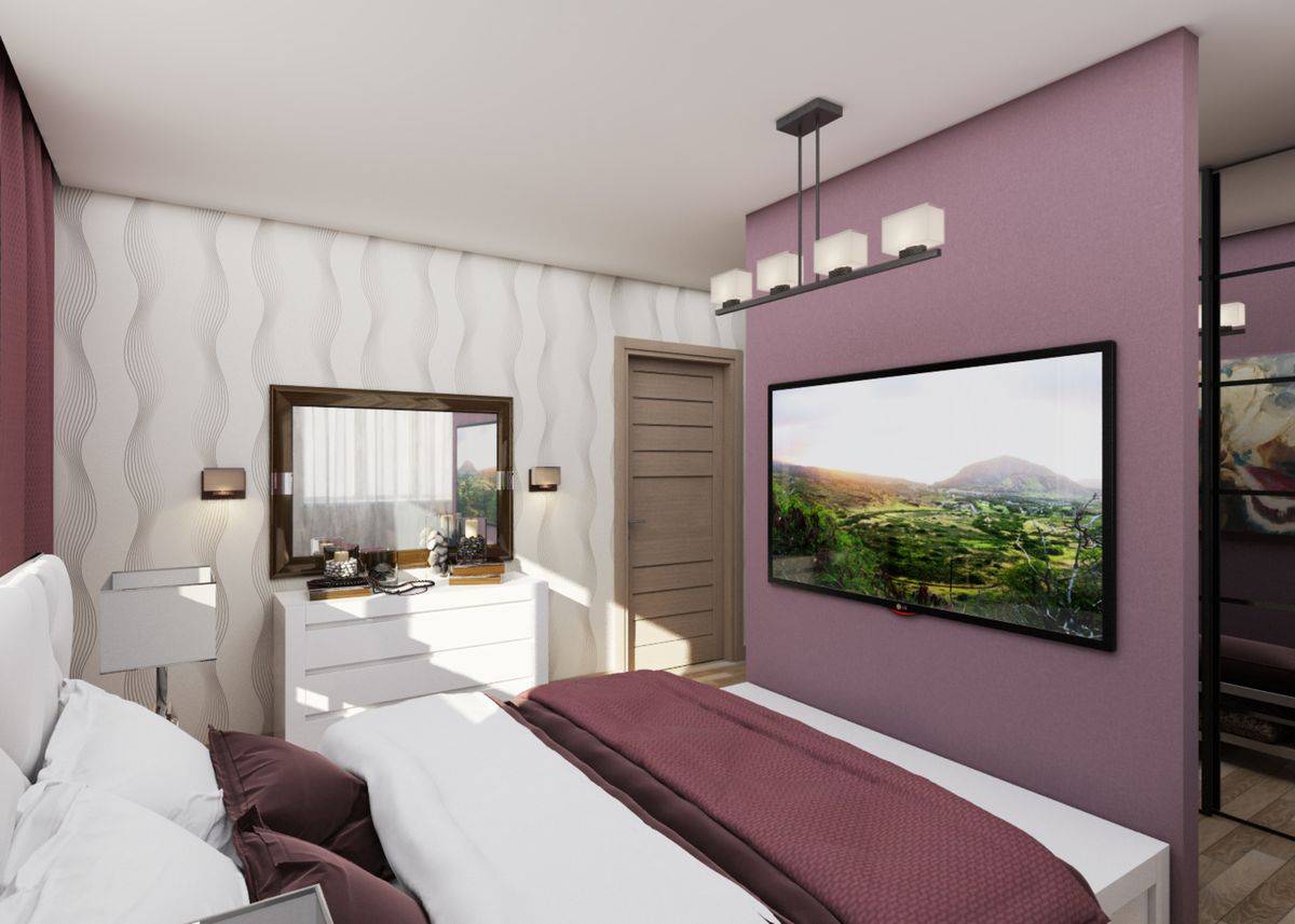 Телевизор в спальне. Телевизор в спальне на стене. Интерьер спальни с телевизором. Спальня с большим телевизором.