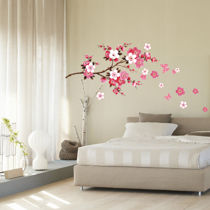 Лучшие идеи отделки стен обоями с цветами