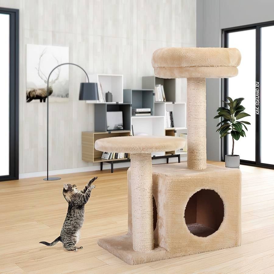 Стильный домик для кошки