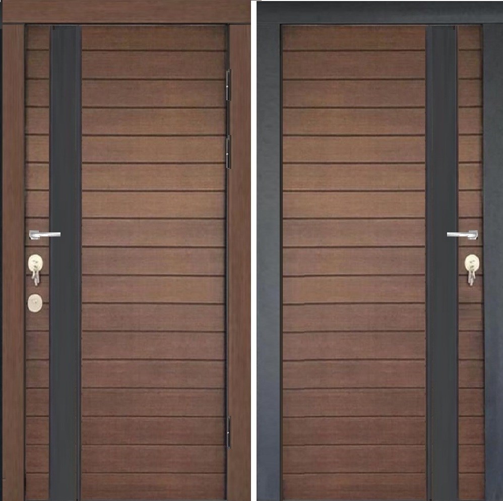 Входные деревянные двери в квартиру: дизайн красивых откосов внутри помещения, фото