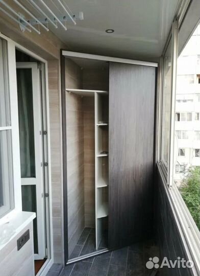 Угловые шкафы на балкон