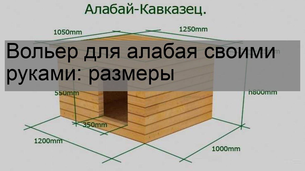 Вольер схема постройки