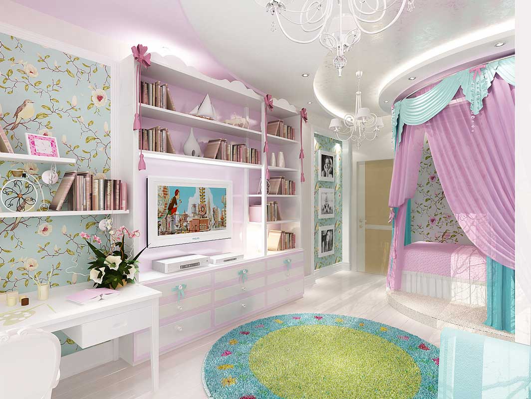 фото детская комната девочке 7 лет