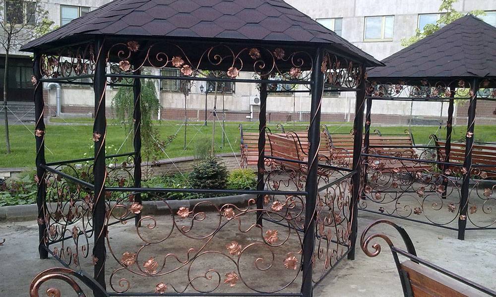 Кованные беседки для дачи и приусадебного участка, своими руками.