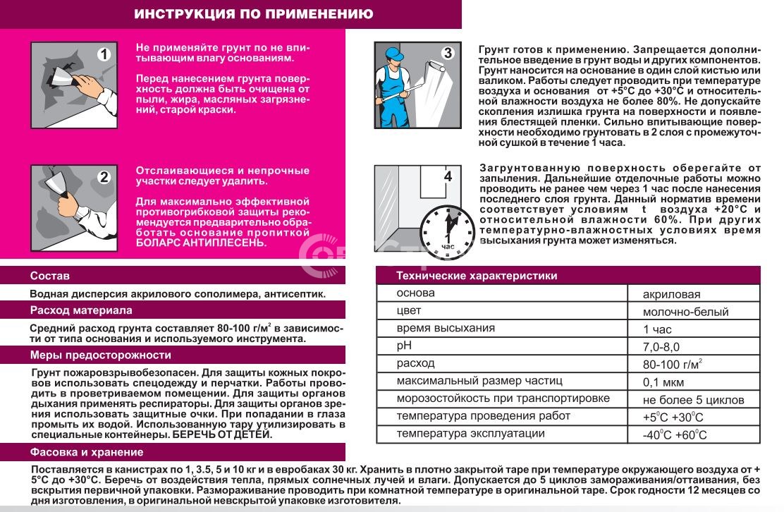 ???? грунтовка глубокого проникновения: виды и технология нанесения