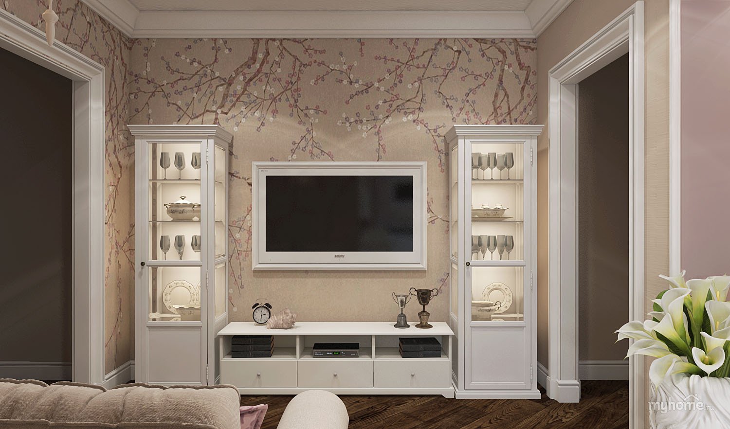 Консоль в гостиную (23 фото): варианты мебели под тв в современном интерьере, красивые модели в стилях «барокко» и «классика»