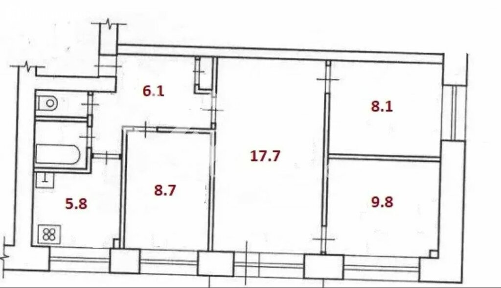 Хрущевка 4-комнатная: планировка с размерами, обстановка мебелью