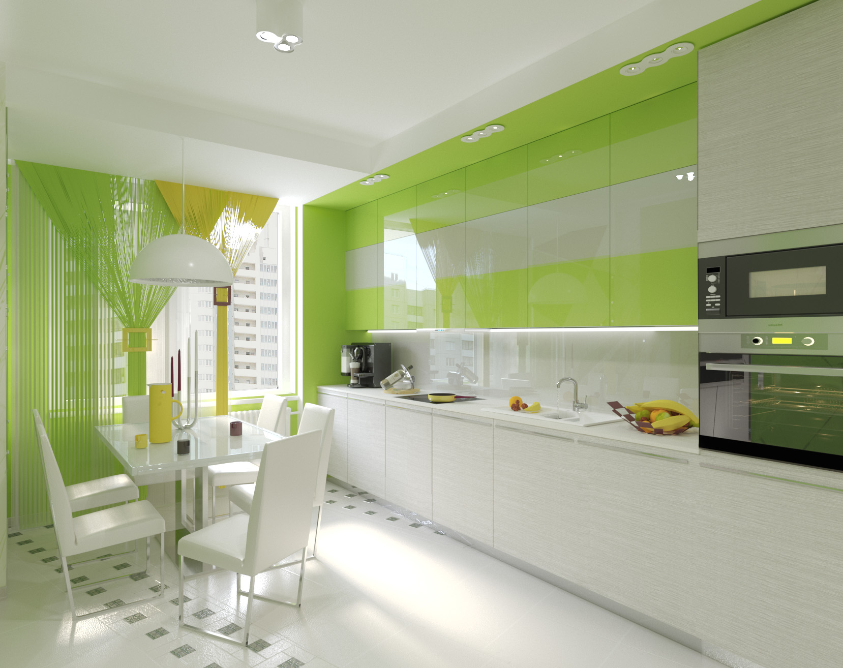 Дизайн узкой кухни: расстановка мебели и техники, цветовое оформление стен и организация освещения комнаты