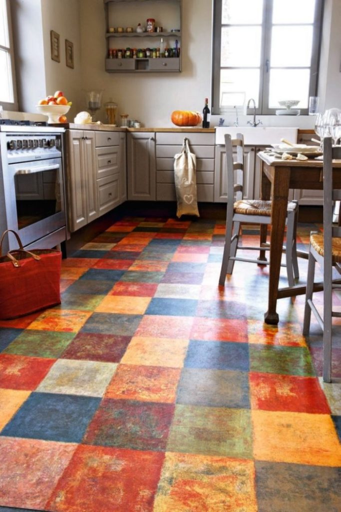Разноцветная плитка в кухне: 37 фото примеров + декораторские хитрости керамического пэчворка