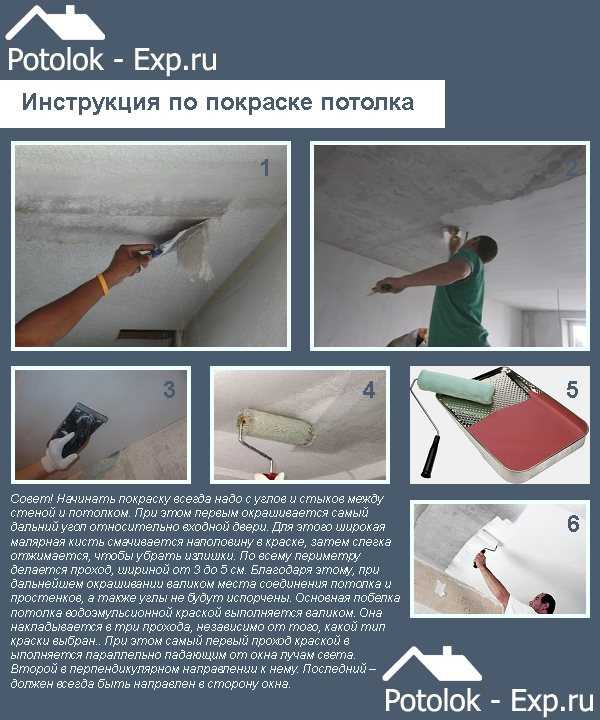 Как и чем покрасить потолок в комнате своими руками