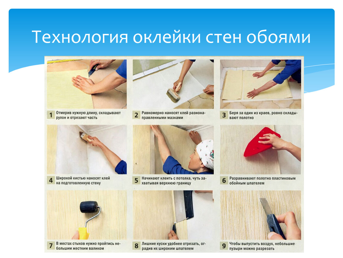 Как клеить обои на стены самому: пошаговая инструкция для новичков в ремонте