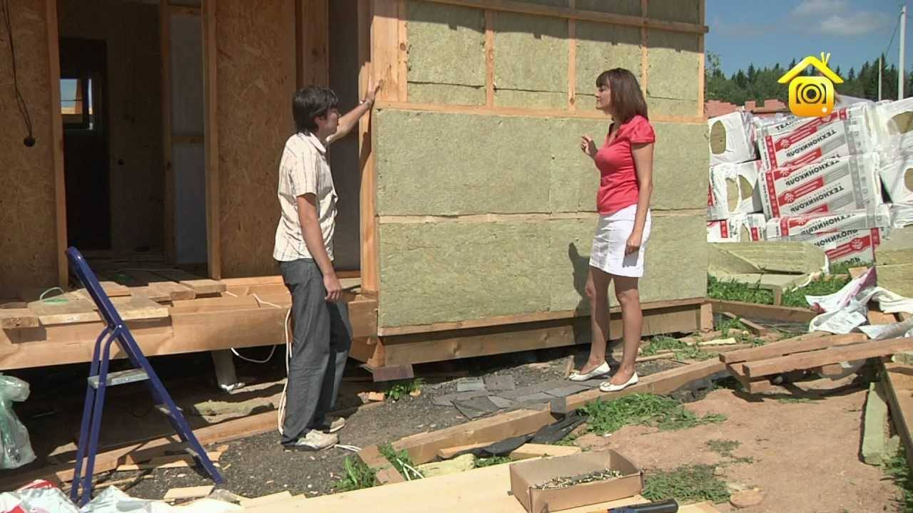 Утепление каркасного дома своими руками.