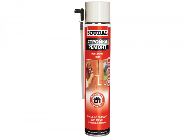 Монтажная пена soudal: характеристики и особенности использования