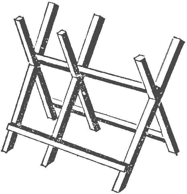 Складные козлы для распиловки дров своими руками чертежи