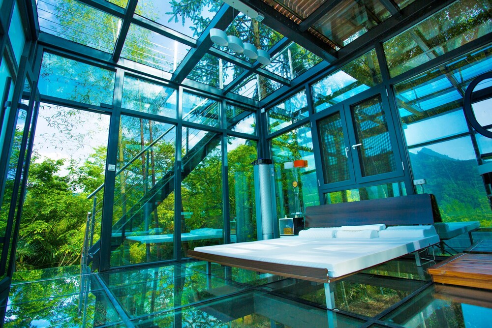 T me glass house