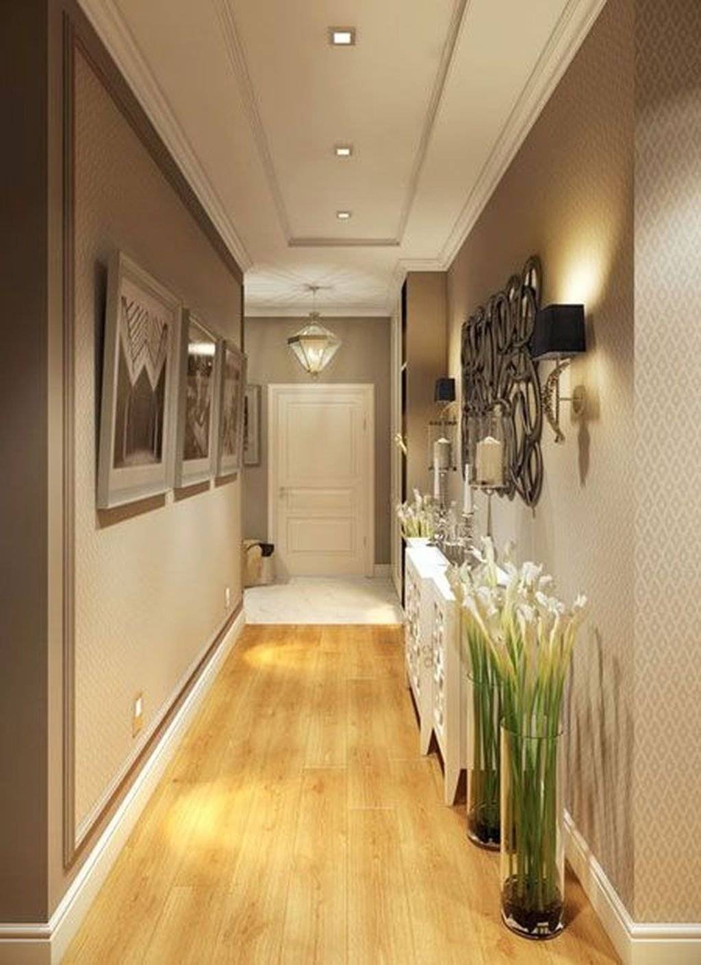 дизайн узкого длинного коридора фото