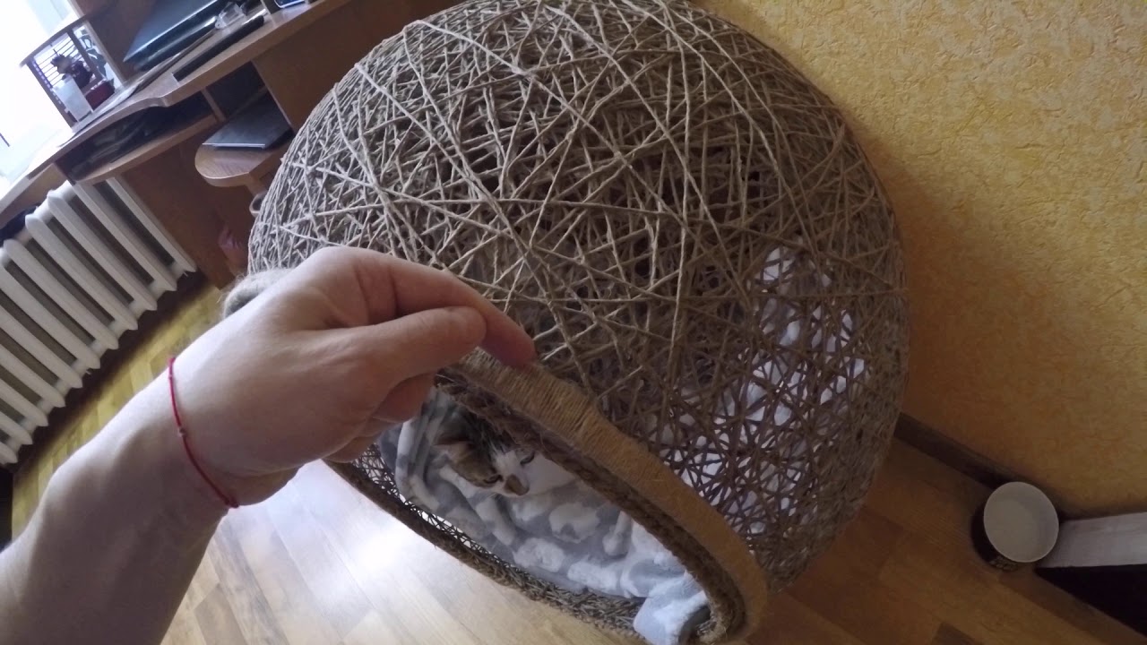 Джутовый домик для кошек » собачки и кошечки
